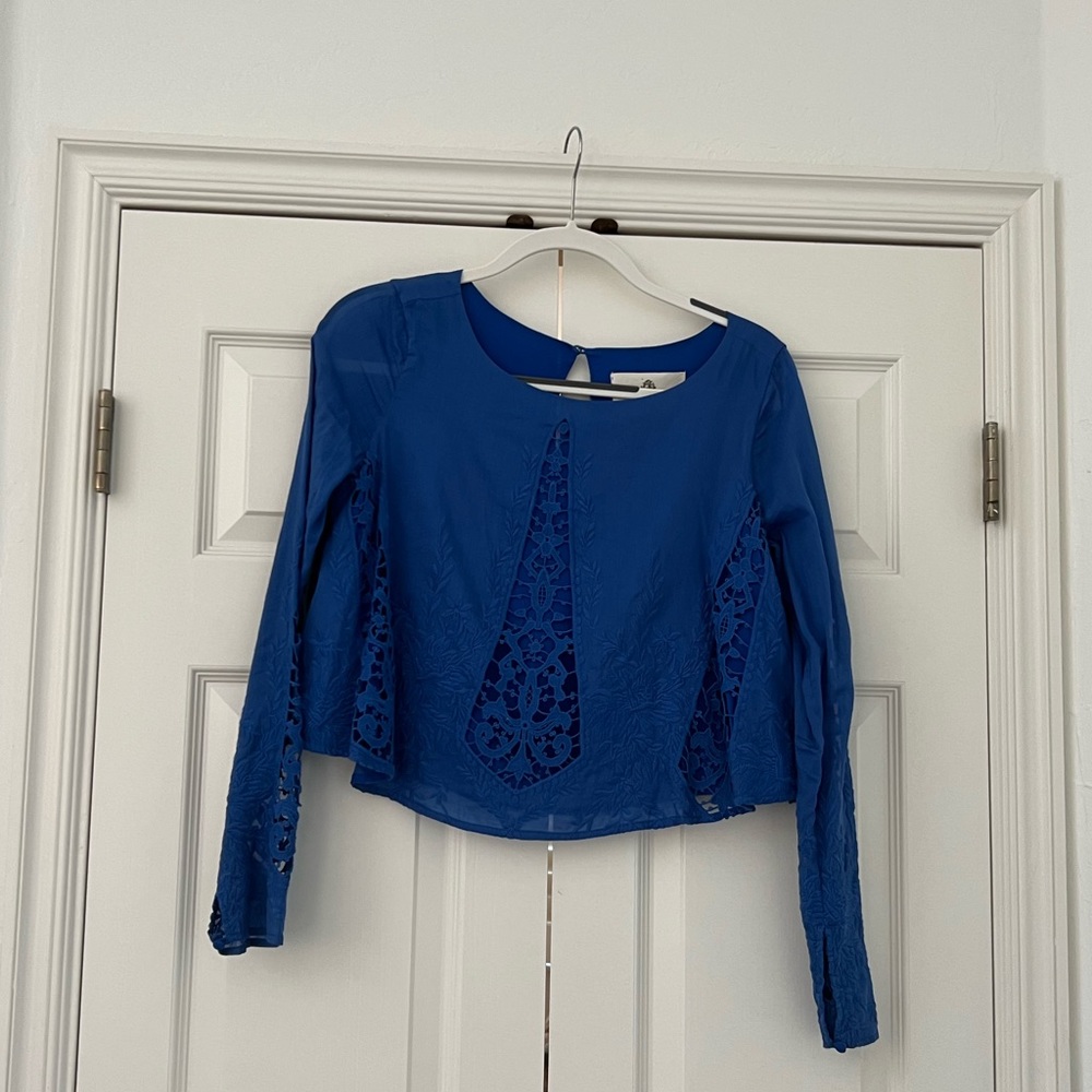 Blue Lace Jersey Diaries top
